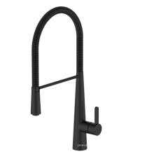 Factory high quality black spring chrome pull out kitchen faucet with wholesale price